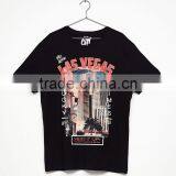 Custom Printed Short Sleeve Cotton O-neck Mens Tshirts thumbnail-2