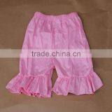 Children's Boutique Clothing Kids Soft Pink Ruffle Shorts Pant Baby Girl Short Hot Bloomers thumbnail-1