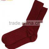 Wholesale Cable 100% Cashmere Socks Unisex Cashmere Socks Women thumbnail-3