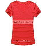 Plain no Brand V-neck T-shirt for Women thumbnail-2