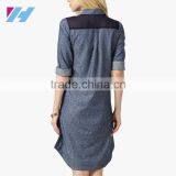 Korean Wholesale Fitness Apparel Clothing Printed Slim Shift Shirt Dresses thumbnail-4