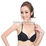 Women's Stretchy Halter Full Transparent Lace Bralette Bra Top thumbnail-1