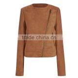 2017 Fashion Lady Short Autumn Women Leather Coat Bomber Jacket With Tassell thumbnail-3