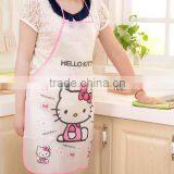 Cute Korean Version of Fashion Waterproof Anti - Oil Adult Sleeveless Hooded Cartoon Kitchen Aprons Advertising Aprons thumbnail-2
