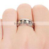 Stainless Steel Unadjustable Rings Silver Tone Golden Skull thumbnail-3