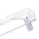 Plastic Clear Suit Hanger With Metal Clips thumbnail-4