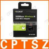 EDUP Ep-n1528 Mini Wireless 11N 300M USB LAN Card WiFi Adapter Nano Card Win7/8 thumbnail-1