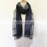 2017 High Quality Winter Brand Classic Style Cashmere Plaid Pashmina Scarf thumbnail-3