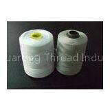 100% Raw White Spun Polyester Thread , 20s/6 Count High Tenacity