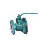 Flange Connection Lined Ball Valve , Fluoroplastic Lining Dumping Valve 1Mpa Lightweight