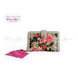 Fashionable Durable Ladies Flower Print Wallets With 16 Card Slots thumbnail-1