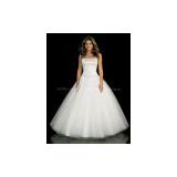 High quality strapless beaded ball gown bridal wedding dress custom made