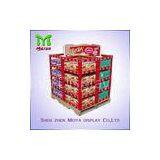 Full Color Printing Cardboard Pallet Display For Supermarket Display Bread and Tableware