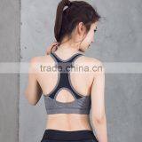 Women's High Impact Running Bra Padded Racerback Sexy Sports Bra thumbnail-1