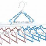 foldable plastic clothes drying rack with 8 hangers