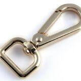 Shinny light gold plated metal alloy swivel lanyard snap hook - great for lady bags