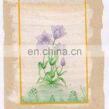 Indian Flower Miniature Painting Ethnic Hand Painted Floral Wall Decor Water Color Original Paper Painting thumbnail-1