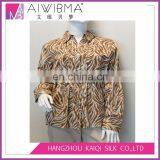 2017 Ladies's Fashion Viscose Twill Printed Casual Wear Long Sleeve Shirts thumbnail-1