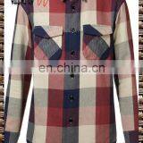 Red and Navy Checked Cotton Flap Pocket Shirt From W.W.S 100% Cotton Shirt. thumbnail-1