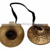 Vintage-Tibetan-Buddhist-Tingsha-Bells-Handcrafted-in-Nepal-Om-Mani-Padme-Hum Small Tibetan Tingsha Cymbals Bell Om Mani Padme thumbnail-2