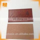 Fashion Design Custom pu Materials Jeans Leather Sewing Labels for Clothing thumbnail-6