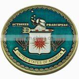 3D Custom Enamel Copper Eagle Challenge Coin thumbnail-3