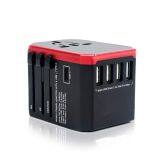 Newest Type C 3.0A Fast USB Chargers 8A Fuse Portable World Travel Adapter 5V Adaptor Multi Plug Outlet thumbnail-2