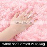 Living Room Soft Pink Polyester Rugs Shaggy Carpet thumbnail-3