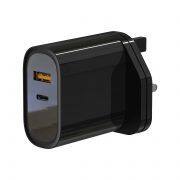 1 Type C(18W)+ 1 USB(18W) UK Plug Mobile Charger Mobile Charger Manufacturer Wholesale Mobile Phone Charger thumbnail-4