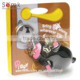 Popular Promotional Gifts Plastic Soft PVC Piggy Shaped Key Chain thumbnail-5