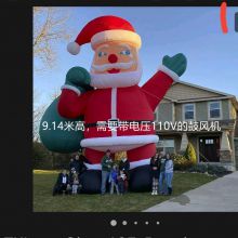 Giant 9m Premium Inflatable Decor Santa Claus with Blower for Christmas Inflatable Yard Decoration Outdoor