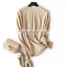 Женский бесшовный трикотажный вязаный кашемировый свитер с вырезанными узорами Жаккард thumbnail-2