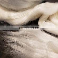 100% Pure Dehaired Merino Sheep Wool White Cashmere Fiber