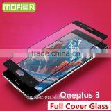 MOFi Original Full Cover Tempered Glass for One Plus Three, OnePlus3, Full Cover Screen Protector Glass Film for Oneplus 3