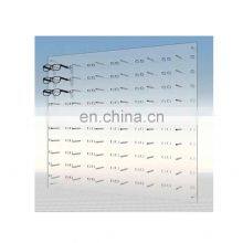 Eyewear Store Wall Mount Hot Sell Acrylic Mounted Sunglasses Displays