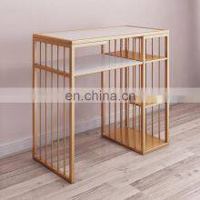 Double Manicure Modern Luxury Customized Beauty Salon Furniture Marble Manicure Nail Table thumbnail-5