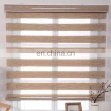 Double Roller Luxury Smart Wifi Motor Blinds 100% Blackout Day Night Window Electric Blackout Window Motorized Zebra Blinds thumbnail-1