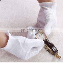 Thicker Cotton Larger Size Daily Use Plain Style 100% White Cotton Glove, Cotton Work Glove thumbnail-3