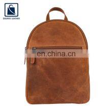 Unique Design Attractive Pattern Cotton Lining Zipper Closure Type Women Genuine Leather Backpack Bag Manufacturer thumbnail-2