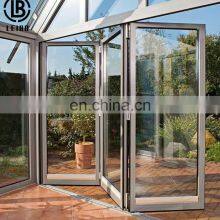Custom Bi-Folding Kitchen Custom Bi Fold Aluminum Folding Doors With Clear Double Glass