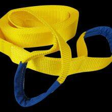 15 Tonne Polyester Double Duplex Flat Webbing Lifting Sling Strap Belt With Soft Eyes thumbnail-2