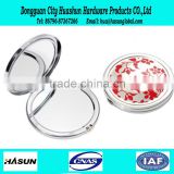 Promotional double side high quality metal pocket mirror