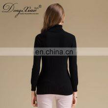 Basic Design Solid Pattern Cashmere Turtleneck Sweater for Women Winter Office Lady Style OEM Service for Adults thumbnail-6