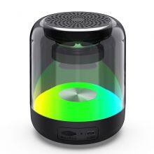 Portable Mini Wireless Bluetooth Speaker USB Stereo Sound Music Box Transparent RGB Bluetooth Speaker thumbnail-2