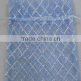 8*12cm Gold Fabric Drawstring Printed Organdy Gift Bags/wrapping Pouches/paper Bags thumbnail-6