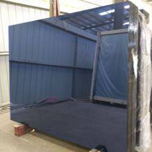 Dark Blue Reflective Glass, Mirroring Coated Glass China Factory Direct Exporter thumbnail-3