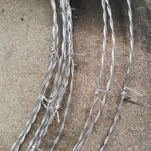 Wholesale Price Barbed Wire Fence PVC Galvanized Barbed Iron Wire Per Roll Customized Size Protective Barbed Wire Coil thumbnail-5