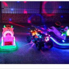 a Money - Making Tool for Street Vending in the Square: Children's Square Cars, Glowing Cars, Double - Seat Night - Light Cars thumbnail-4