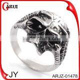 Wholesale New Products 2016 Indian Punk Jewelry Skull Ring ARJZ-01473 thumbnail-4