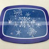 Snow Pattern Rectangular Tin Tray,metal Tin Tray thumbnail-2